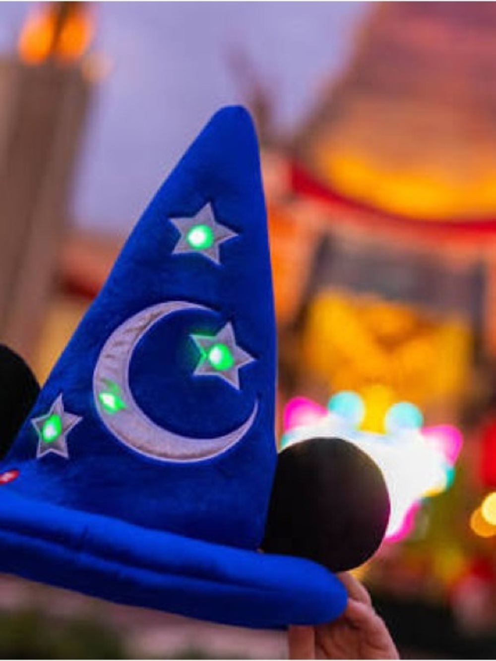 Disney Fantasia Sorcerer Mickey Mouse Light-Up Hat (For Adults)